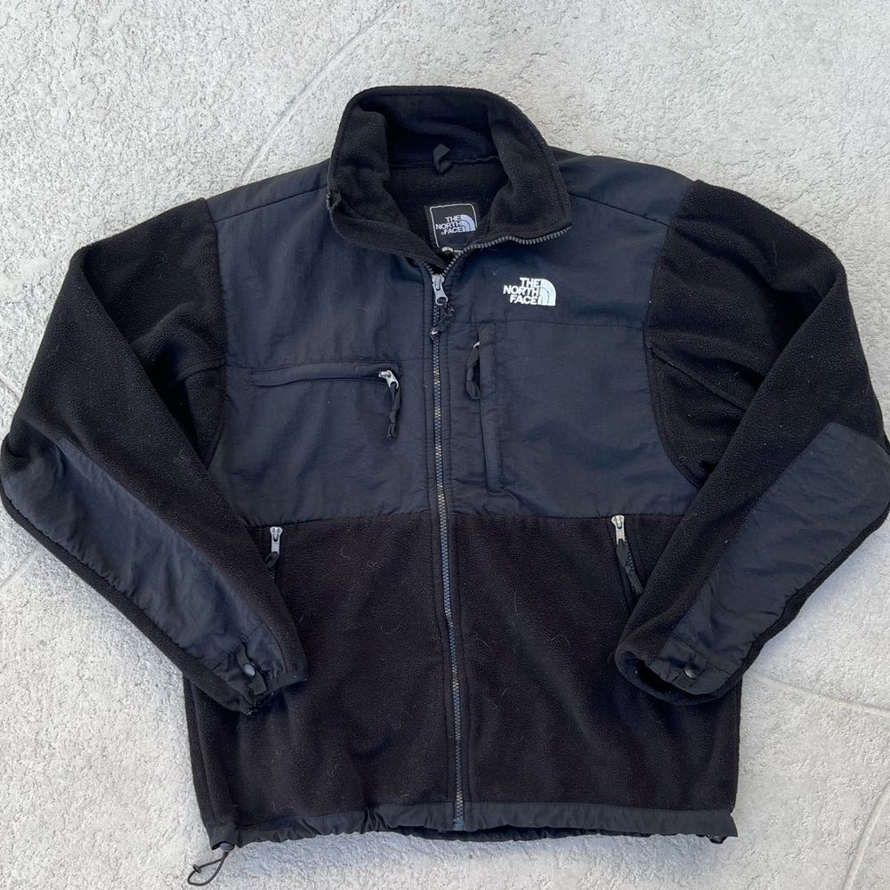The North Face Zip-up Black Fleece Jacket Mens Small